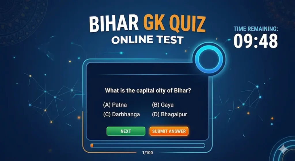 Bihar GK Quiz Online Test (100+)